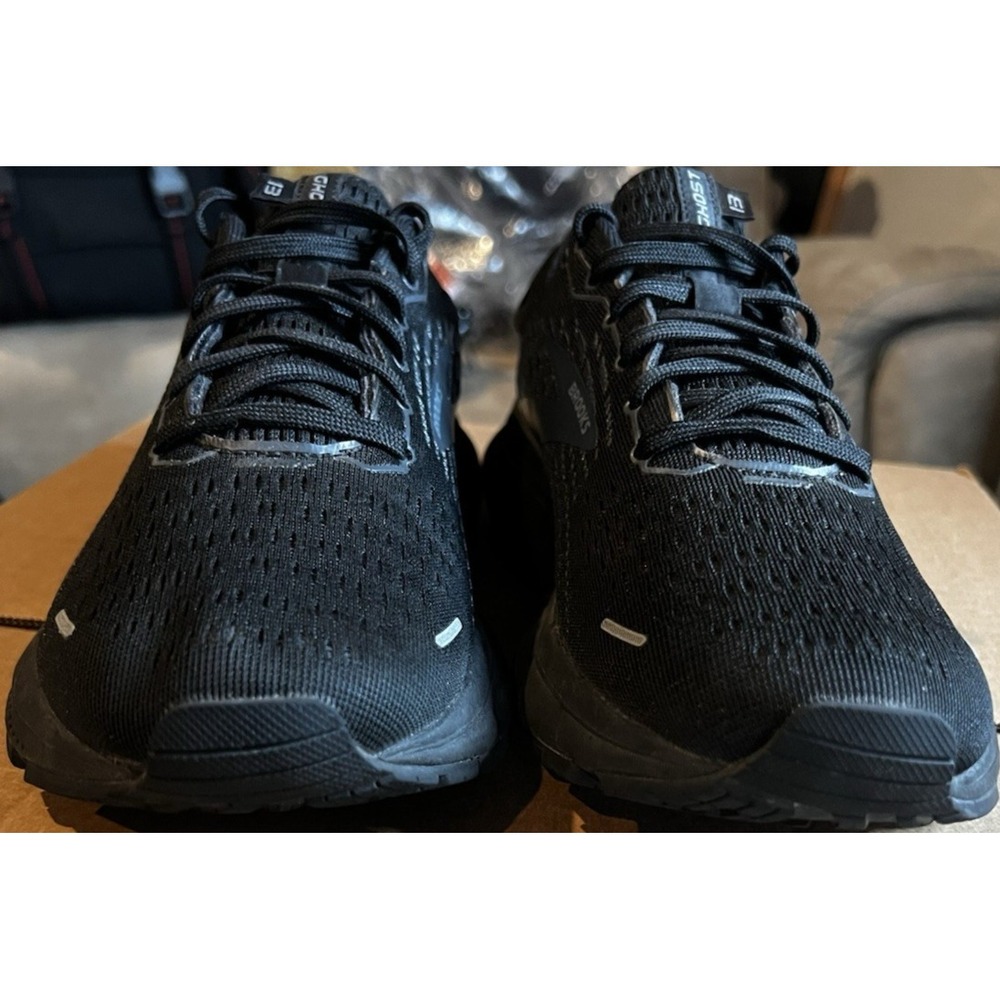 Brooks Ghost 13 Women's Size 10B Triple Black Athletic Running Shoes Sneakers - Picture 6 of 14